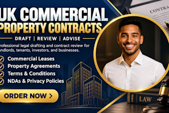 draft and review UK commercial property contracts and leases