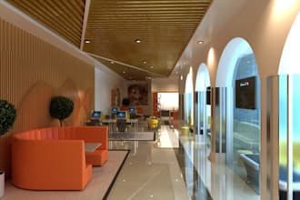 remodel modern workspace,lobby receiption design,office interior,cgi rendering