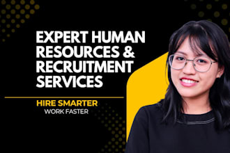 be your female HR consultant and virtual assistant