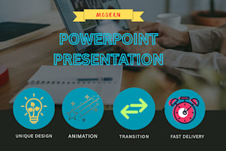 design modern power point presentation