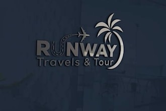 design travel agency, tourism, adventure, mountain logo