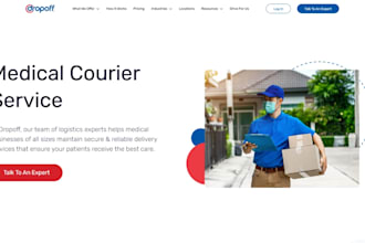 medical courier courier website medical website logistics delivery website