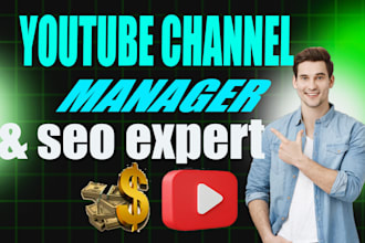 be your best youtube channel manager and video seo expert