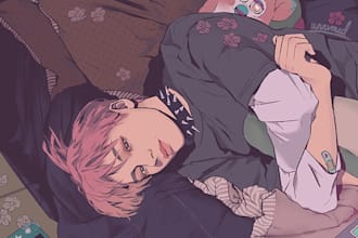 draw kpop idol art
