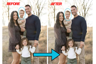 fix family or group photos with face or body swap seamlessly
