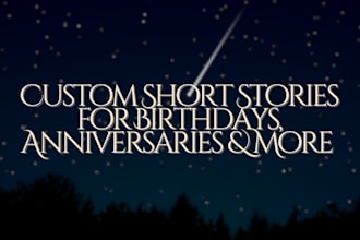 write a personalized story or message for a gift or special occasion