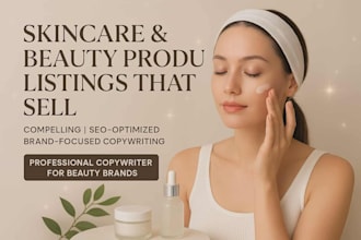 craft skincare and beauty product listings that sell