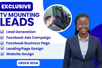 generate exclusive tv mounting leads furniture leads handyman leads facebook ads