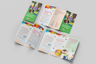 design a professional trifold and bifold brochure