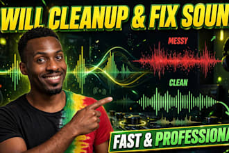 cleanup and fix sound fast and professionally