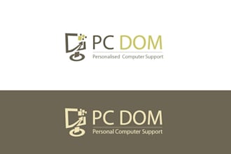 design a gorgeous computer logo in illustrator design