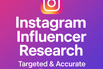 instagram influencer research for your niche