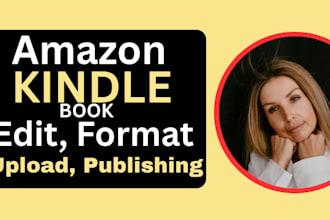 be your kindle book publisher, do kdp book expert editing and formatting