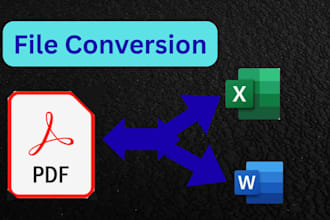convert PDF, image or handwritten file to excel and word etc