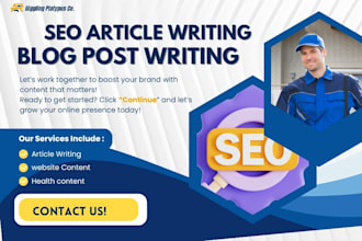 do SEO article writing, blog post writing, web content writing