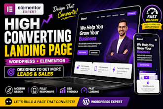 create elementor landing page