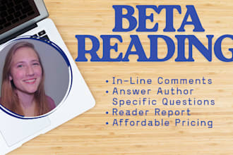 beta read your fiction novel and offer inline feedback