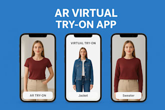 ar augmented reality virtual try on, clothing try on, lidar 3d measurement app