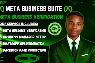 setup meta business suite, whatsapp API, meta business verification