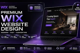 wix website design, redesign or build a professional wix website