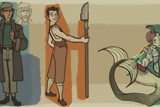 draw stylized character art