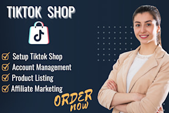 setup tik tok shop, tik tok affiliate and tiktok shop marketing