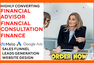 generate financial advisor financial consultation  finance leads and website