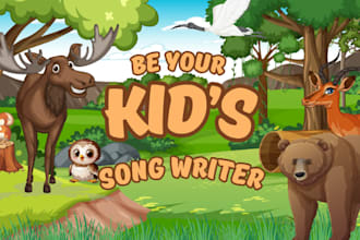 sing and produce kid song children music jingle theme song lullaby