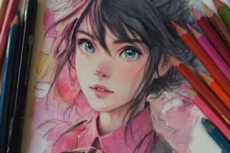 draw beautiful anime art