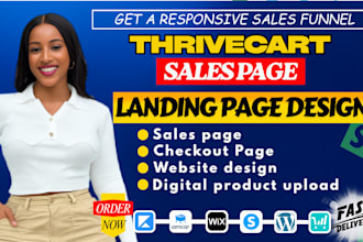 design clickfunnels sales funnel, thrivecart, gohighlevel funnel, ghl expert