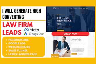 generate law firm family law divorce law leads and build lawyer website