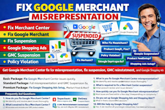 fix google merchant center suspension misrepresentation gmc suspension fix