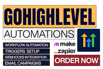 setup gohighlevel automations triggers workflow webhooks zapier make slack sync