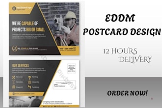 do eddm , real estate, lawncare postcard, direct mail eddm postcard design