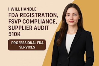 do fda registration, fsvp compliance, supplier audit, 510k