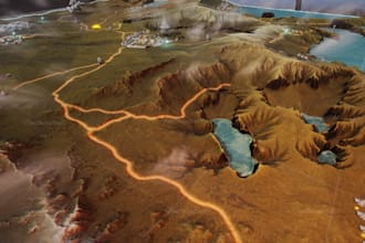 model and render realistic 3d terrain or landscape maps
