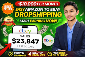 be your ebay dropshipping VA for listing and order processing