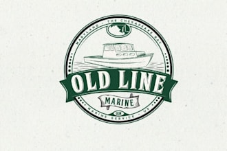 do unique marine, boat, , shipping logo design