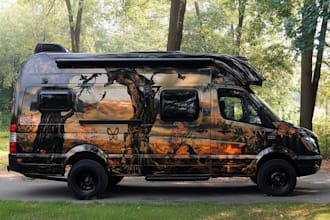 vehicle wrap design, car wrap design, van wrap design