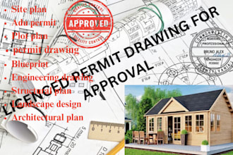 review, draw city permit architectural drawing plot plan landscape architectural