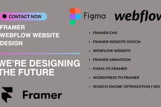 framer design, webflow website, modern framer website, figma to framer
