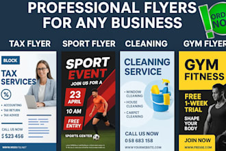 sport flyer design fitness poster cleaning flyer gym flyer sport flyer design