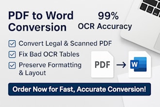 convert legal scanned PDF to editable word with ocr accuracy