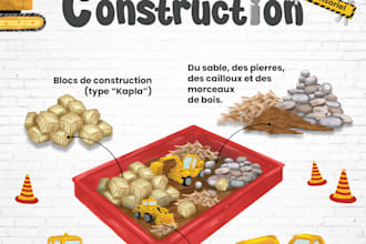 create educational illustrations for children