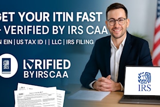 get your itin number and prepare your US tax return as an irs caa
