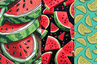 create your own food pop art design