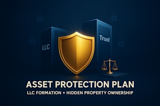 build asset protection plan for trust, llc formation, hidden property ownership