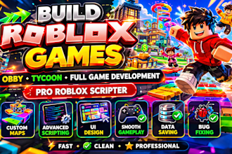 fix roblox game,builds obby tycoon roblox full game development,roblox scripter