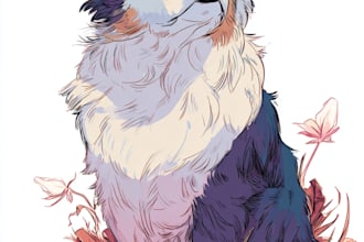 do disney pets portrait illustration in disney style