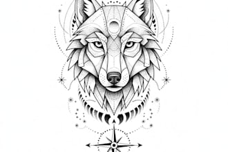do high end dotwork tattoo design for you